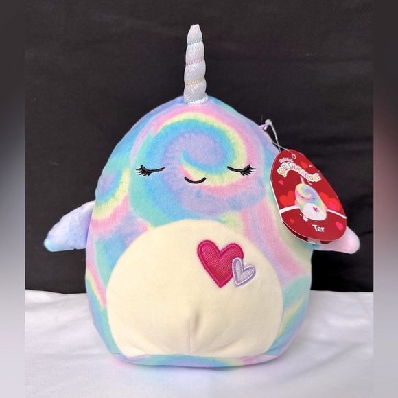 Squishmallows Other - Squishmallow Tye Die Ter the Narwhal 10" Brand New